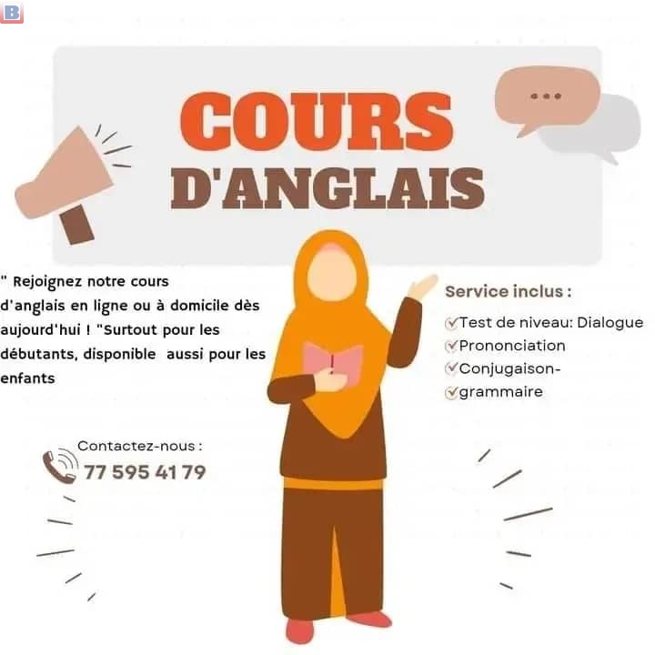 COURS D ANGLAIS EN LIGNE OU A DOMICILE